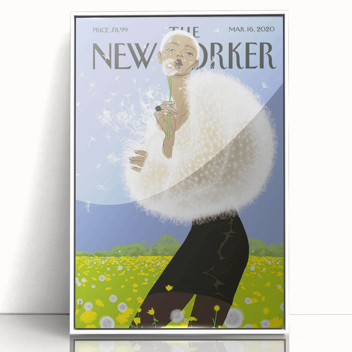 Vintage New Yorker Poster - Dandelion Dream Art Print