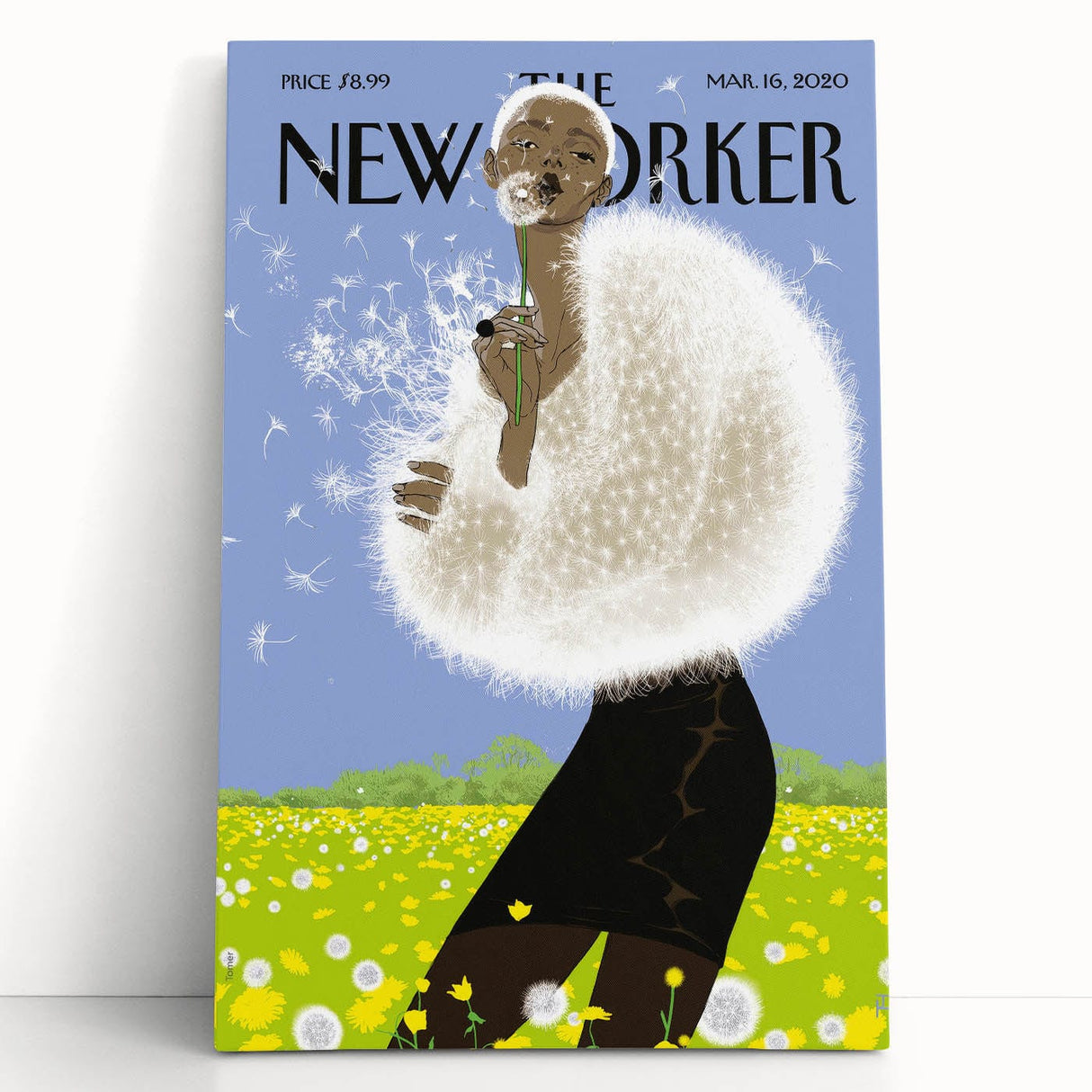 Vintage New Yorker Poster - Dandelion Dream Art Print