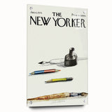 Vintage New Yorker Poster - Classic Illustrations with Pencils & Ink