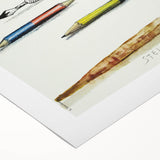 Vintage New Yorker Poster - Classic Illustrations with Pencils & Ink