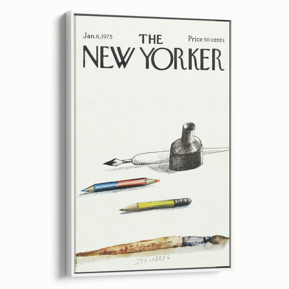 Vintage New Yorker Poster - Classic Illustrations with Pencils & Ink
