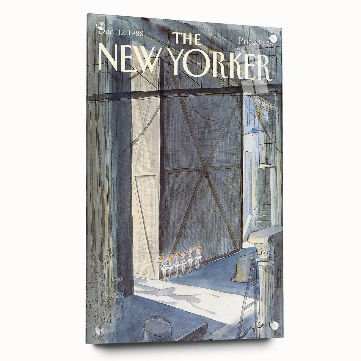 Iconic New Yorker Wall Art - Vintage New Yorker Poster Ballet Scene