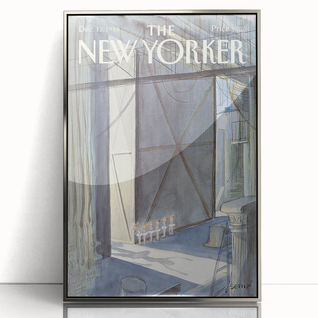 Iconic New Yorker Wall Art - Vintage New Yorker Poster Ballet Scene