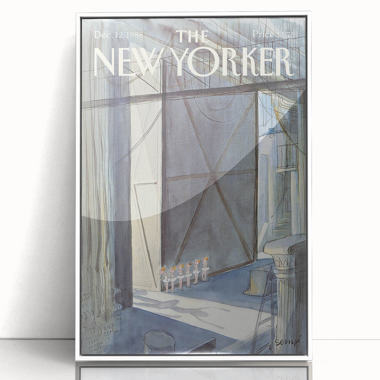 Iconic New Yorker Wall Art - Vintage New Yorker Poster Ballet Scene