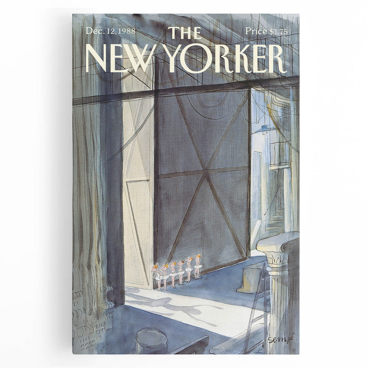 Iconic New Yorker Wall Art - Vintage New Yorker Poster Ballet Scene
