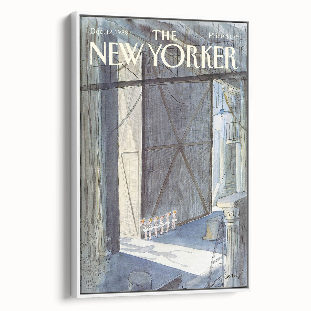 Iconic New Yorker Wall Art - Vintage New Yorker Poster Ballet Scene