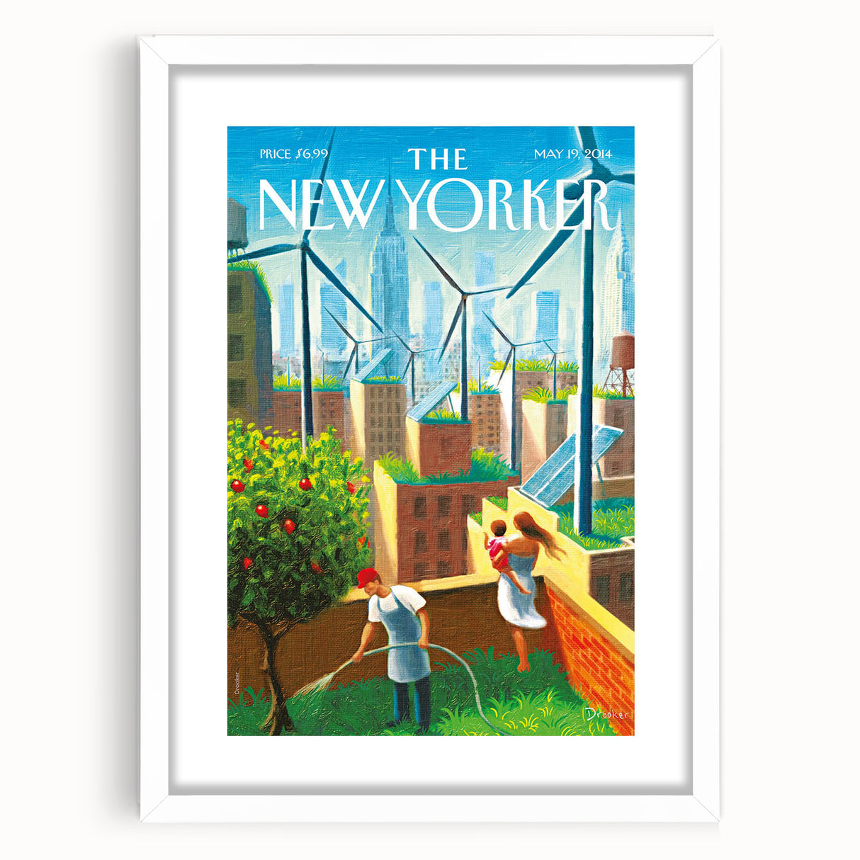 Vintage New Yorker Poster - Urban Sustainability Art Print