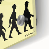 New Yorker Magazine Cover Art: Evolution of Mankind Poster