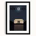 New Yorker Magazine Art - Lincoln Memorial at Night Poster