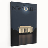 New Yorker Magazine Art - Lincoln Memorial at Night Poster