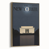New Yorker Magazine Art - Lincoln Memorial at Night Poster