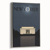 New Yorker Magazine Art - Lincoln Memorial at Night Poster
