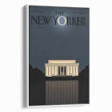 New Yorker Magazine Art - Lincoln Memorial at Night Poster