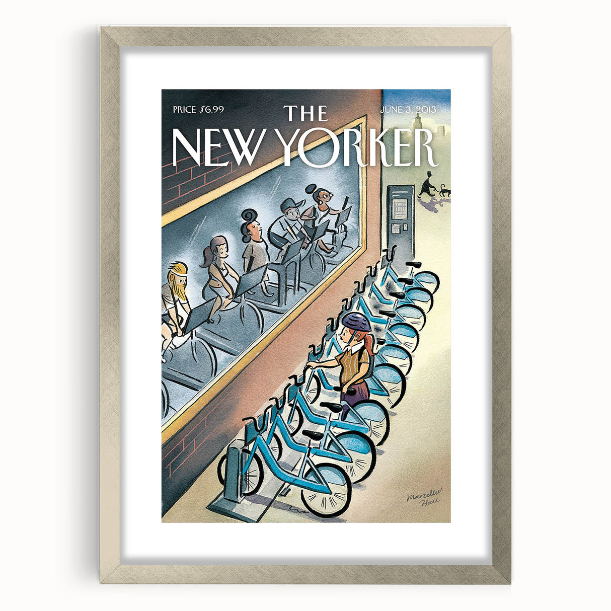 New Yorker Magazine Art - Cycling in the City Poster