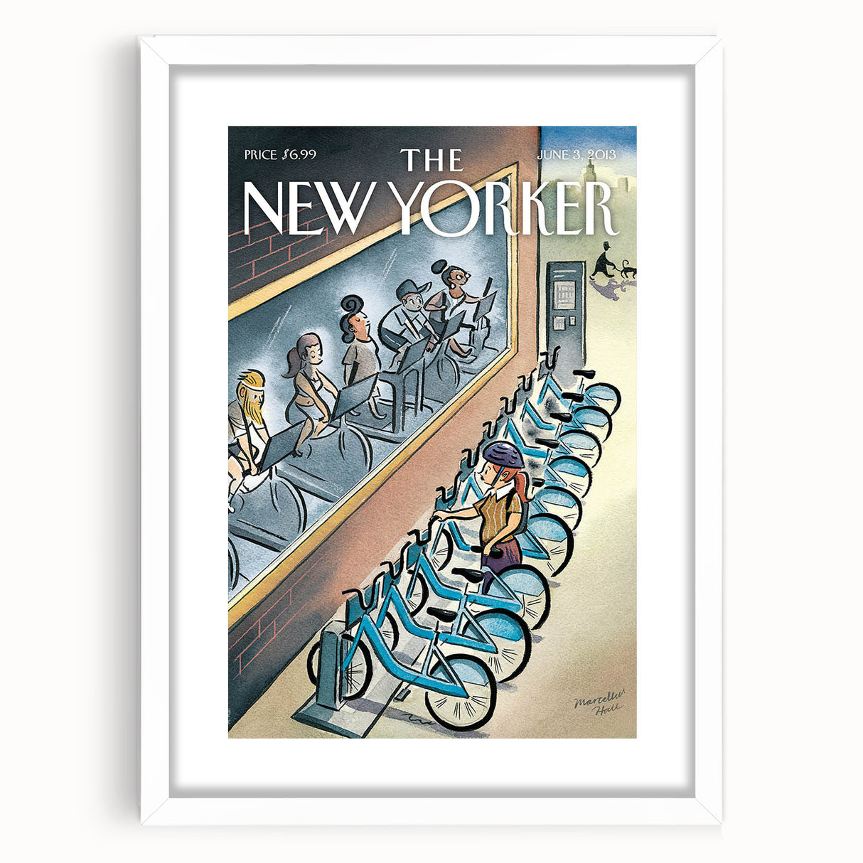 New Yorker Magazine Art - Cycling in the City Poster