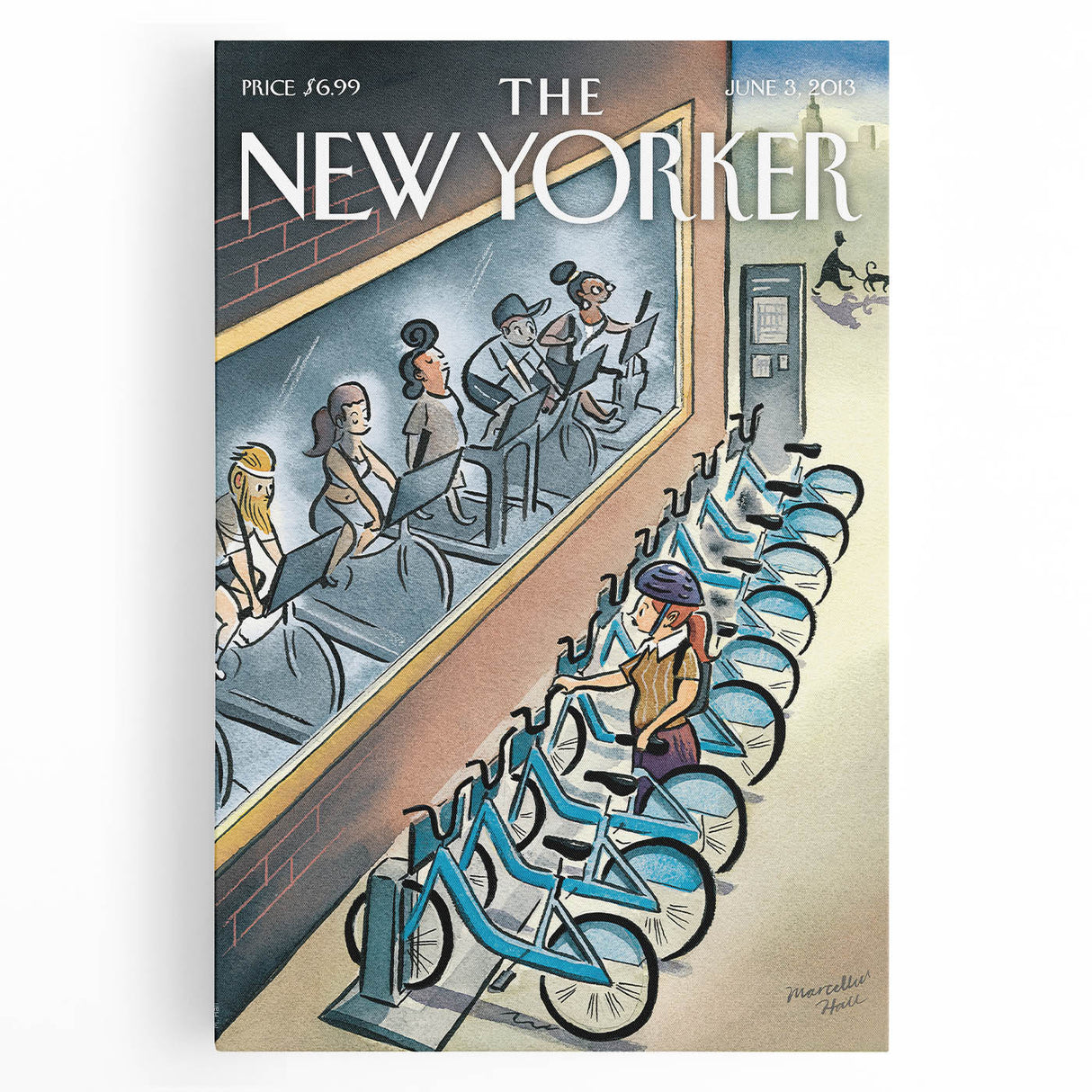 New Yorker Magazine Art - Cycling in the City Poster