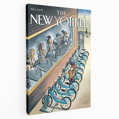 New Yorker Magazine Art - Cycling in the City Poster