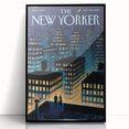New Yorker Magazine Art - Rooftop View of NYC Poster