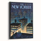 New Yorker Magazine Art - Rooftop View of NYC Poster