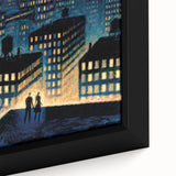 New Yorker Magazine Art - Rooftop View of NYC Poster