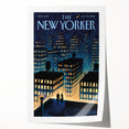 New Yorker Magazine Art - Rooftop View of NYC Poster