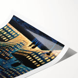 New Yorker Magazine Art - Rooftop View of NYC Poster