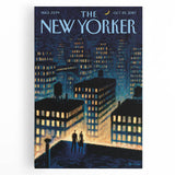 New Yorker Magazine Art - Rooftop View of NYC Poster