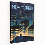 New Yorker Magazine Art - Rooftop View of NYC Poster