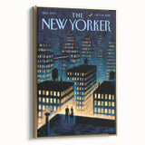 New Yorker Magazine Art - Rooftop View of NYC Poster