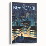 New Yorker Magazine Art - Rooftop View of NYC Poster