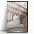 Iconic New Yorker Magazine Cover Art - Library Lion Poster