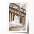 Iconic New Yorker Magazine Cover Art - Library Lion Poster