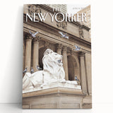 Iconic New Yorker Magazine Cover Art - Library Lion Poster