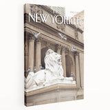 Iconic New Yorker Magazine Cover Art - Library Lion Poster