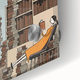 Classic New Yorker Cartoons Prints - Book Tower Illustration