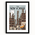 Classic New Yorker Cartoons Prints - Book Tower Illustration