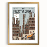 Classic New Yorker Cartoons Prints - Book Tower Illustration