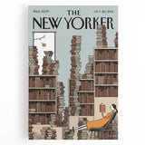 Classic New Yorker Cartoons Prints - Book Tower Illustration