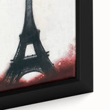 Eiffel Tower New Yorker Poster - 2015 Red Accent Paris Illustration Art