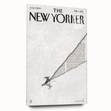 New Yorker Poster - 2013 Skier Cartoon Cover Art by Birgit Schössow