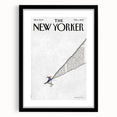 New Yorker Poster - 2013 Skier Cartoon Cover Art by Birgit Schössow