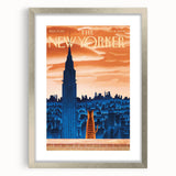 New Yorker Poster - 2009 Empire State Building Cat View Wall Art