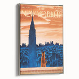 New Yorker Poster - 2009 Empire State Building Cat View Wall Art