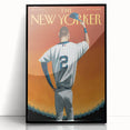 New Yorker Poster - 2014 Baseball Farewell Pinstripe Jersey Art