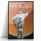 New Yorker Poster - 2014 Baseball Farewell Pinstripe Jersey Art