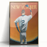 New Yorker Poster - 2014 Baseball Farewell Pinstripe Jersey Art