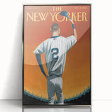 New Yorker Poster - 2014 Baseball Farewell Pinstripe Jersey Art