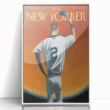 New Yorker Poster - 2014 Baseball Farewell Pinstripe Jersey Art