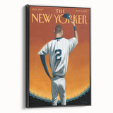 New Yorker Poster - 2014 Baseball Farewell Pinstripe Jersey Art