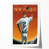New Yorker Poster - 2014 Baseball Farewell Pinstripe Jersey Art